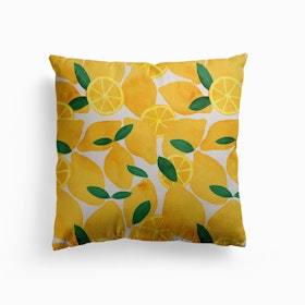 Lemons Canvas Cushion